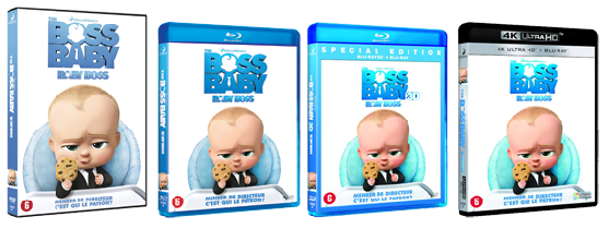 The Boss Baby DVD, BD, UHD