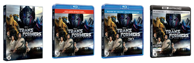 Tranformers The Last Knight DVD Blu-ray UHD